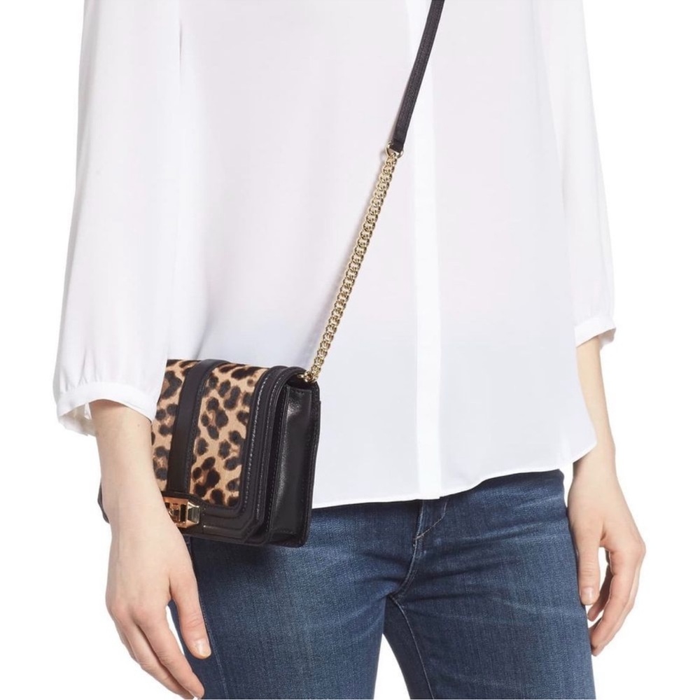 Rebecca Minkoff Leopard Love Crossbody Calfskin Bag - Picture 3 of 6